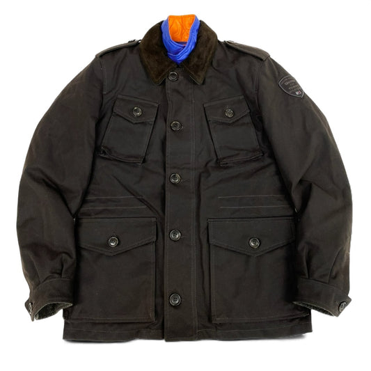 49L9 《200着限定品》 TOMMY HILFIGER トミーヒルフィガー Limited Edition 159/200 MILLERAIN オイルドジャケット ベスト付 S ブラック Blauer ブラウラー イタリア製t18r