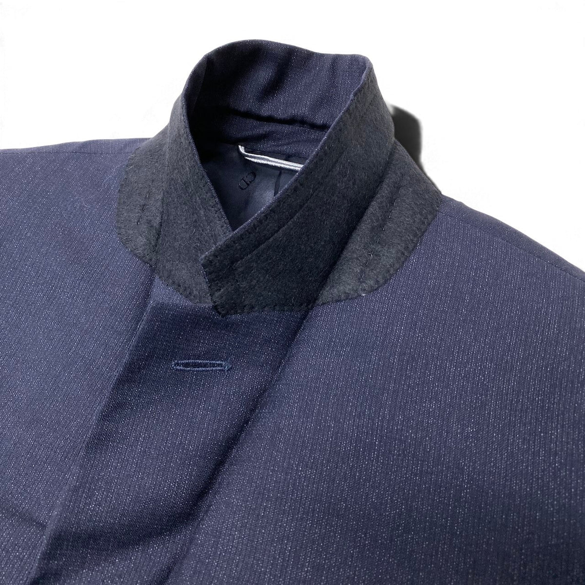 29j15 【極美品】 DIOR ディオール テーラードジャケット シングル 2B  サイズ48C ネイビー ウール100％ メンズu02t