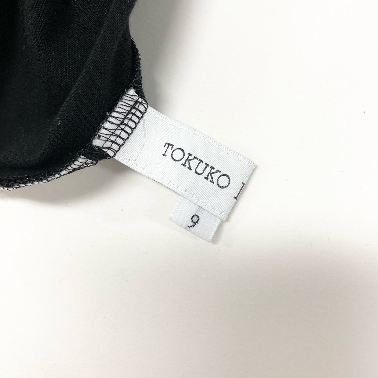 18k20 TOKUKO 1er VOL トクコプルミエヴォル ドッキングワンピース 異素材切替 長袖ワンピース 花柄レース レディース 女性用 9  ブラックu02t