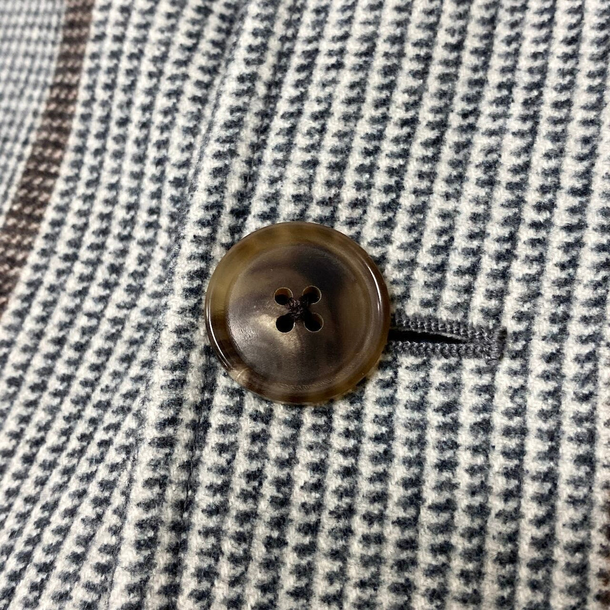 28j16 【極美品】 HERMES エルメス 20年 テーラードジャケット アンコンジャケット グレンチェック サイズ52 グレー系 メンズ 紳士服u02t
