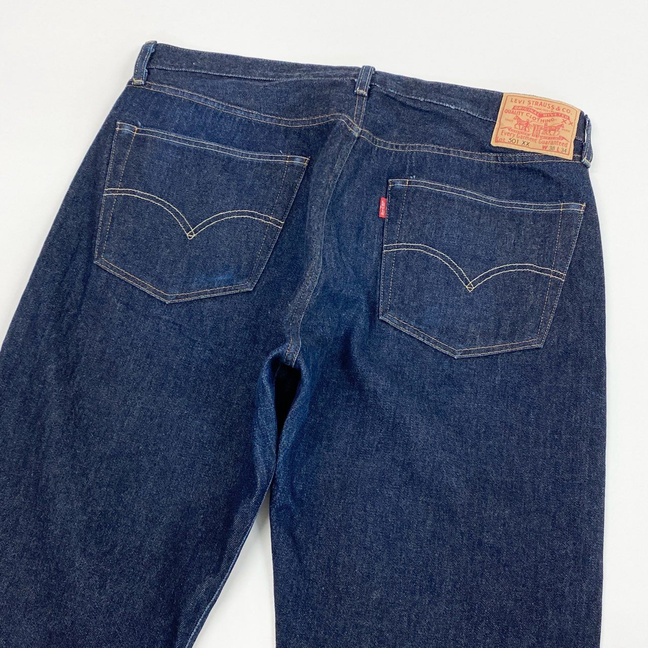 12i26 《美品》LEVIS リーバイス 501XX復刻 デニムパンツ ジーンズ ボトムス ボタン裏3015 50155-0079 W38  L34 濃紺 インディゴ メンズk02i
