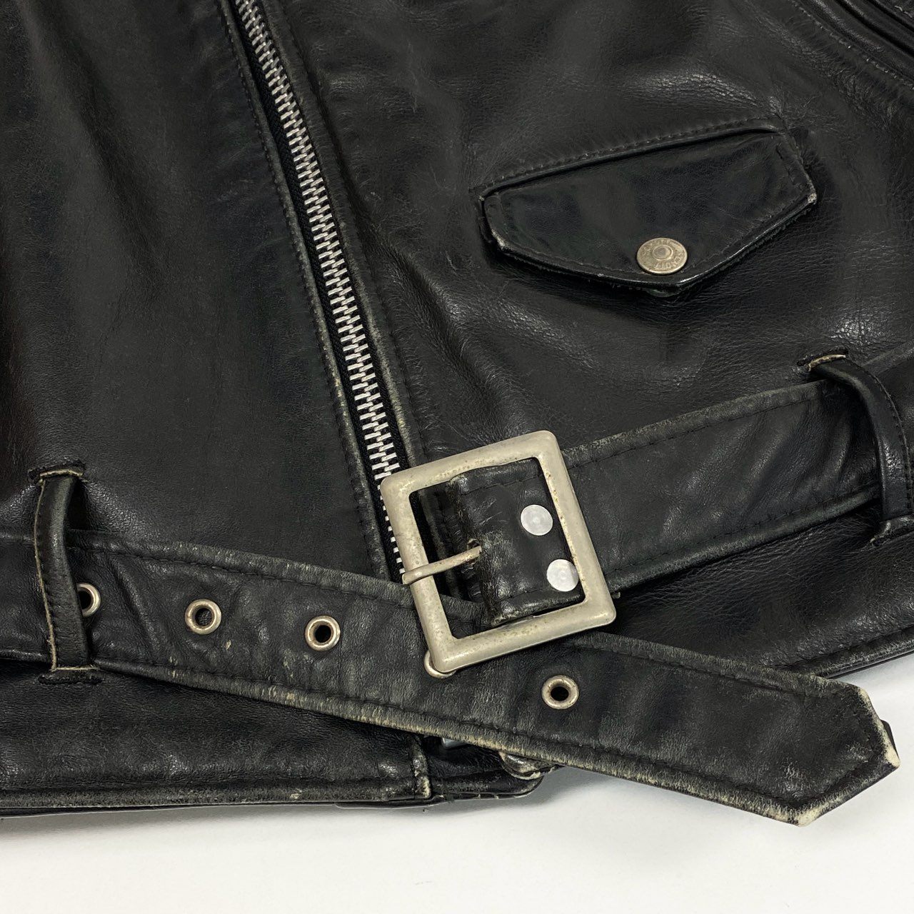 5L16 SCHOTT ショット ライダースジャケット ダブルライダース レザージャケット HIROSHIMA GreenHill アウター 40サイズ ブラック メンズo07t