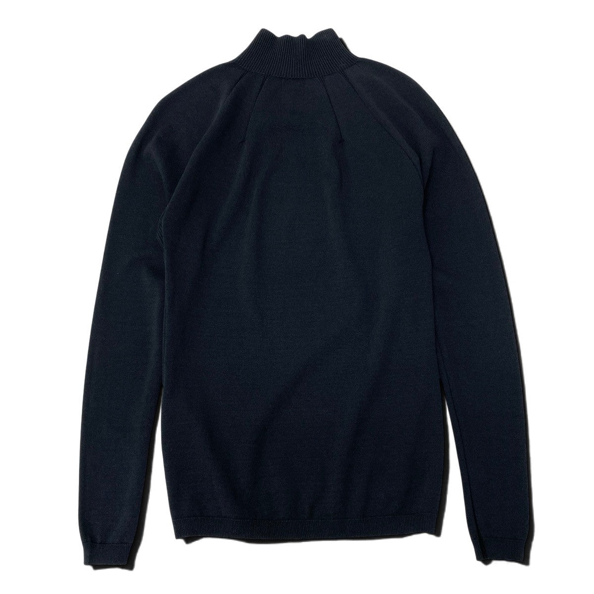Ai27 ISSEY MIYAKE 132 5. イッセイミヤケ DARTED KNIT ダーテッドニット 立体 ボトルネック セーター 2 ブラック アセテート ナイロン レディースo07t