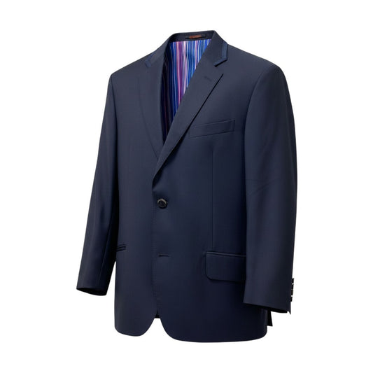 85g5 ETRO エトロ 裏ストライプ テーラードジャケット サイズ54 ネイビー ブレザー フォーマル 紳士服t18r