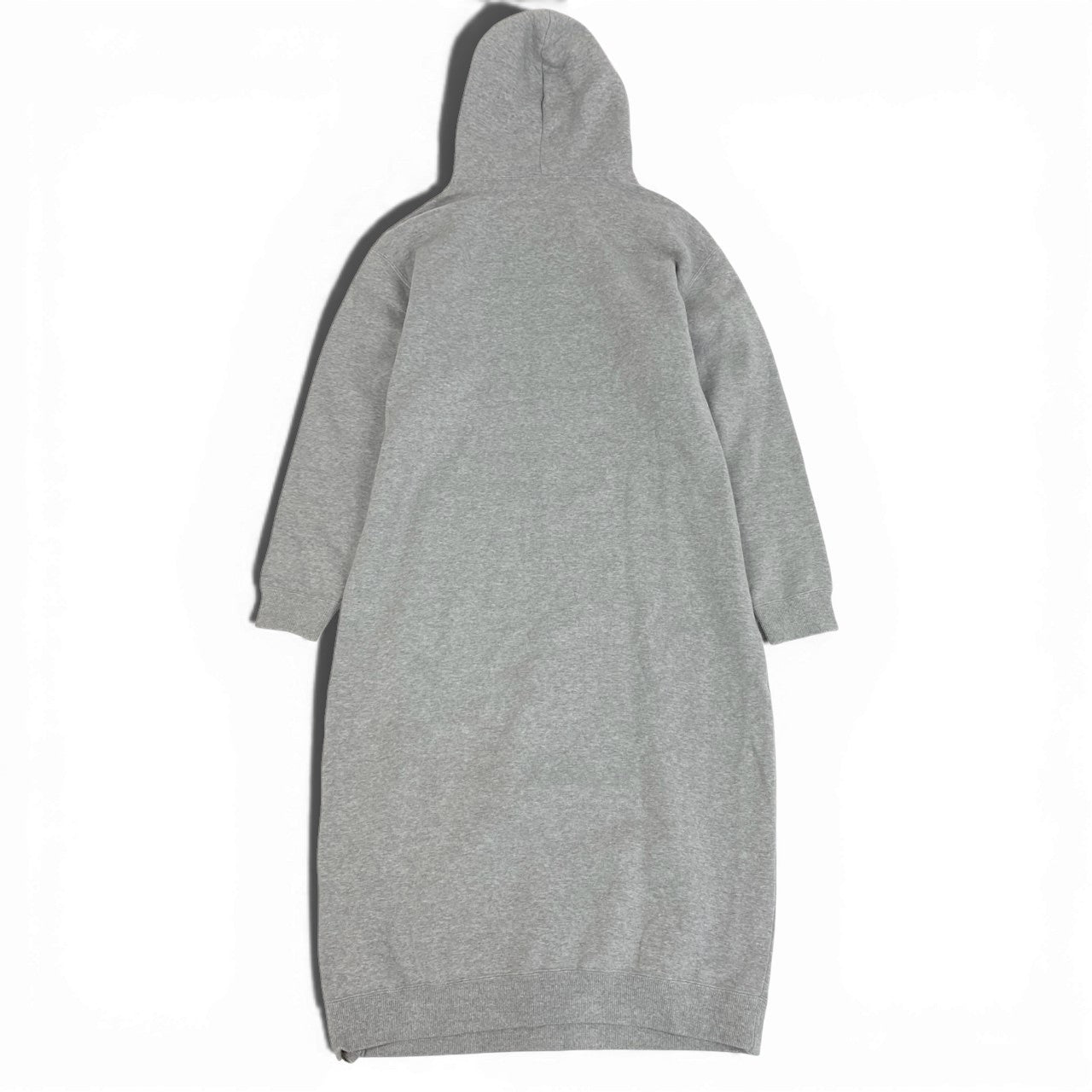 10a13 EVERYDAY I LIKE. エヴリディアイライク スウェットパーカー ロングワンピース フーディ 長袖 裏起毛 裾ジップ〇 レディース 女性用 グレー コットン100％u02t