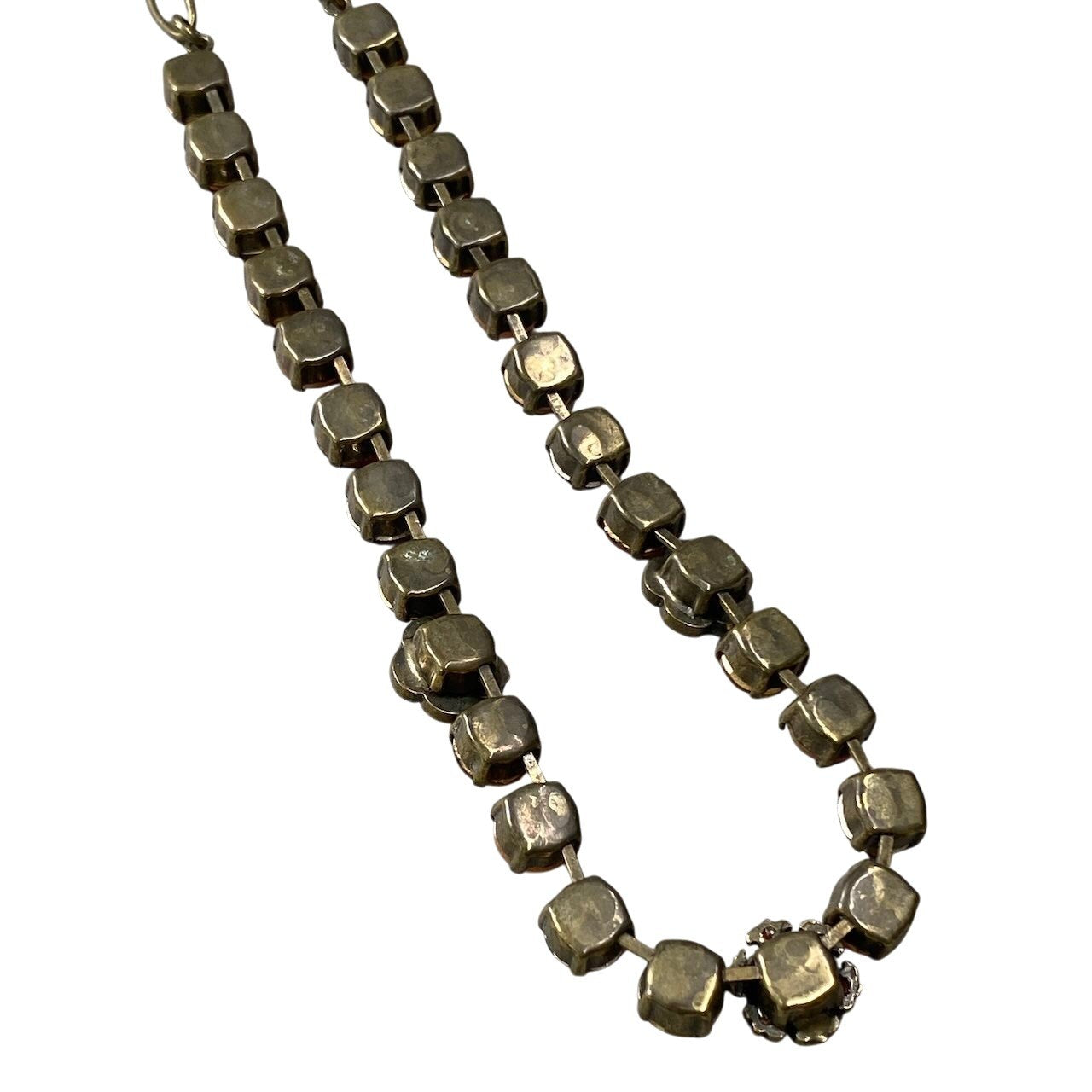 h11 17 《美品》 Mariana マリアナ 天然石 × クリスタル ビジュー オレンジ アクセサリー ジュエリー アンティークt18r