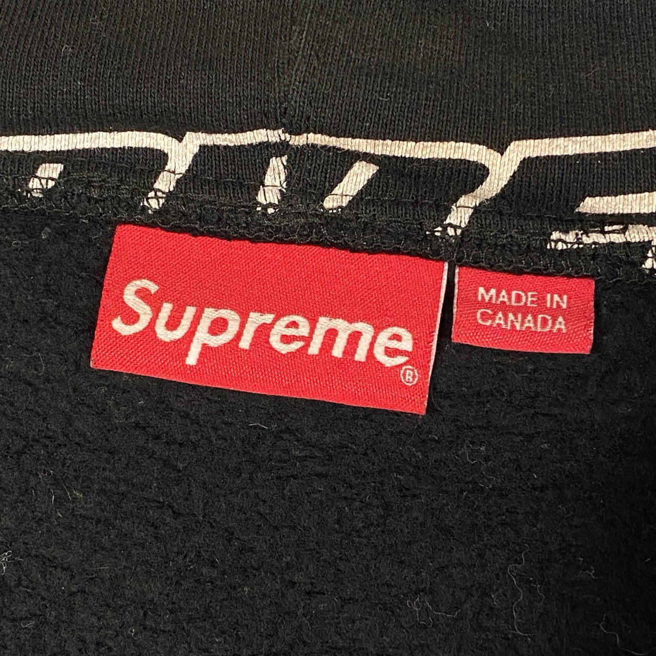 78a21 Supreme シュプリーム 18ss Repeat Zip Up Hooded Sweatshirt  フルジップ スウェット パーカ 総柄 ロゴプリント 裏起毛 メンズ 2018SS0329009 サイズM ブラック コットン100％u02t