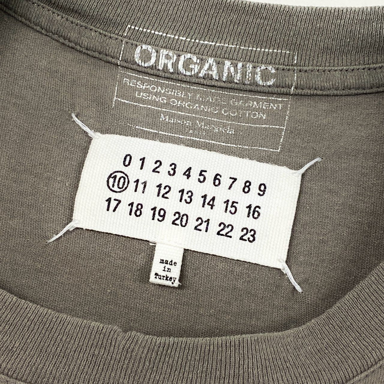 78i10 Maison Margiela メゾンマルジェラ 半袖Tシャツ カットソー トップス クルーネック S50GC0673 S カーキ系 コットン メンズ 2022年k02i