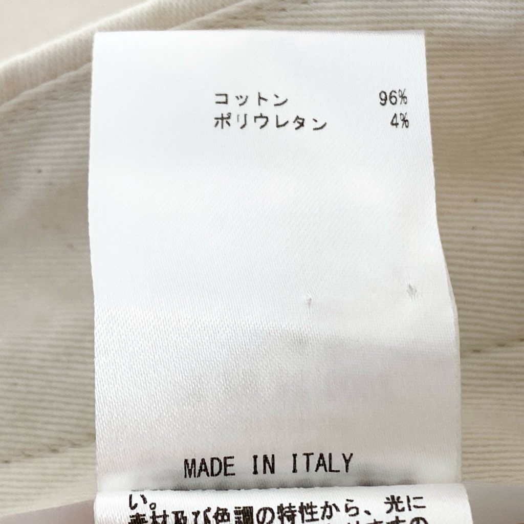 34f8 JIL SANDER＋ ジルサンダープラス 20SS ヘビーオンス ワイドテーパードパンツ サイズ48 アイボリー メンズ