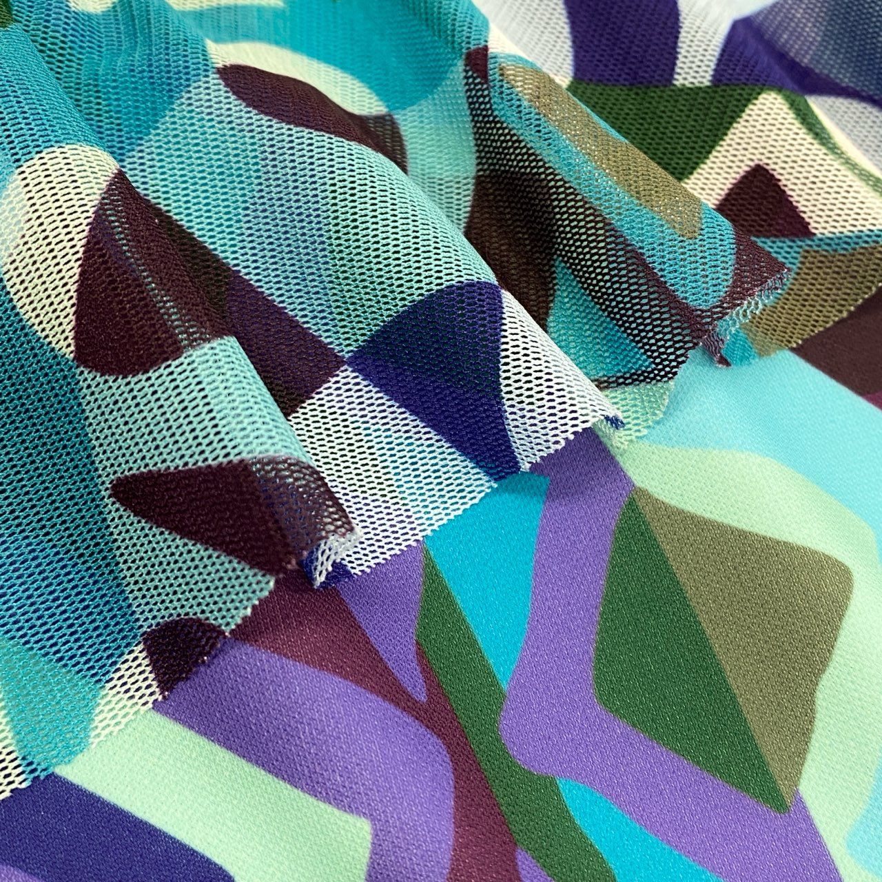 76k21《美品》 TOKUKO 1er VOL トクコプルミエヴォル シアー ロングワンピース アシンメトリーワンピース ペチコート付 総柄 レディース 女性用 9 マルチカラーu02t