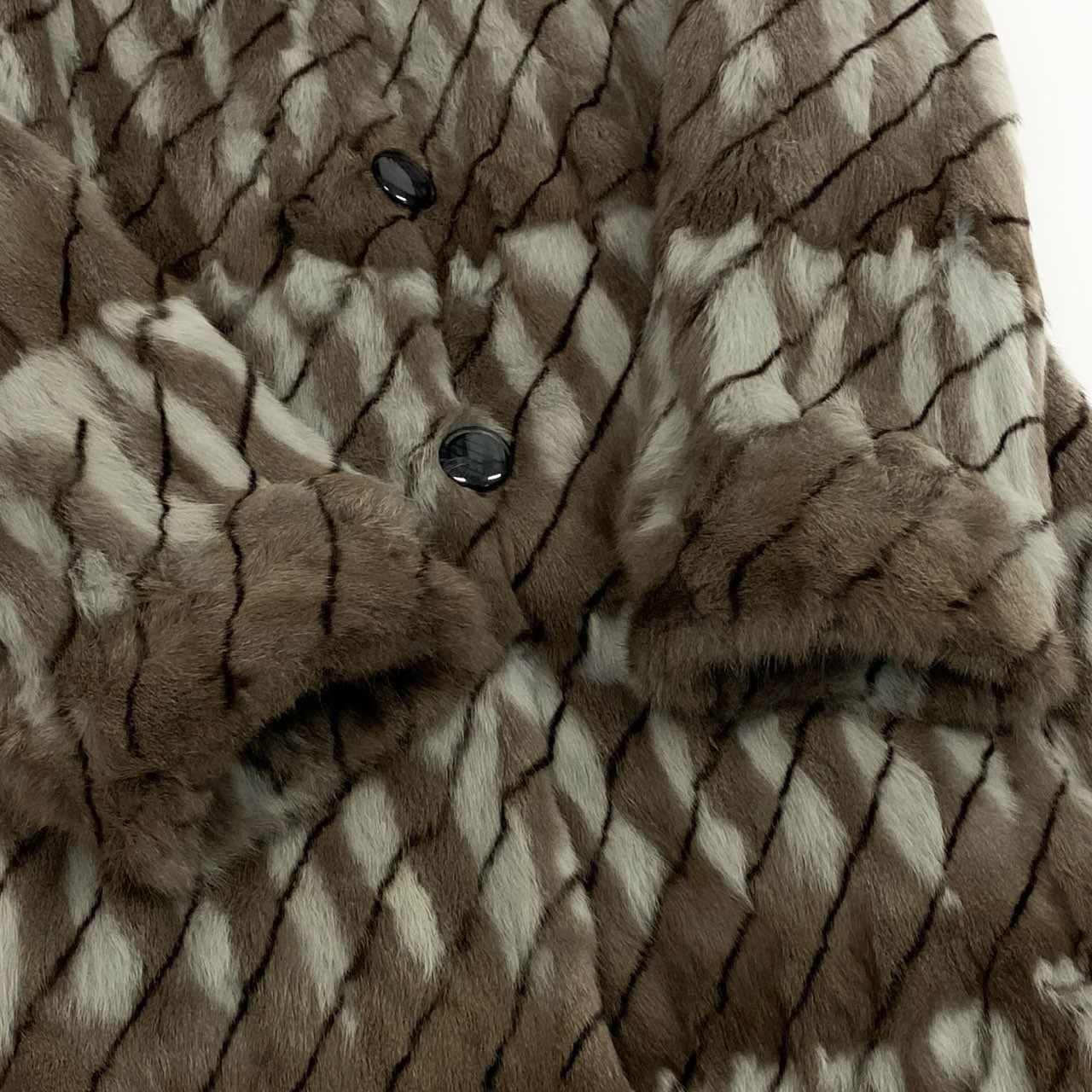 7b22《未使用品》 ロリスファー リバーシブル ロングコート サイズF 本毛皮 シルク ロシアンリス Fur Coat タグ付t18r