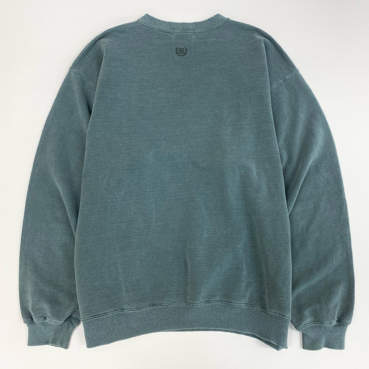 32j3《希少》 GIVENCHY ジバンシー USA製 Vintage Sweat ヴィンテージ スウェット トレーナー L グリーン フェード感◎ オーバーサイズt18r