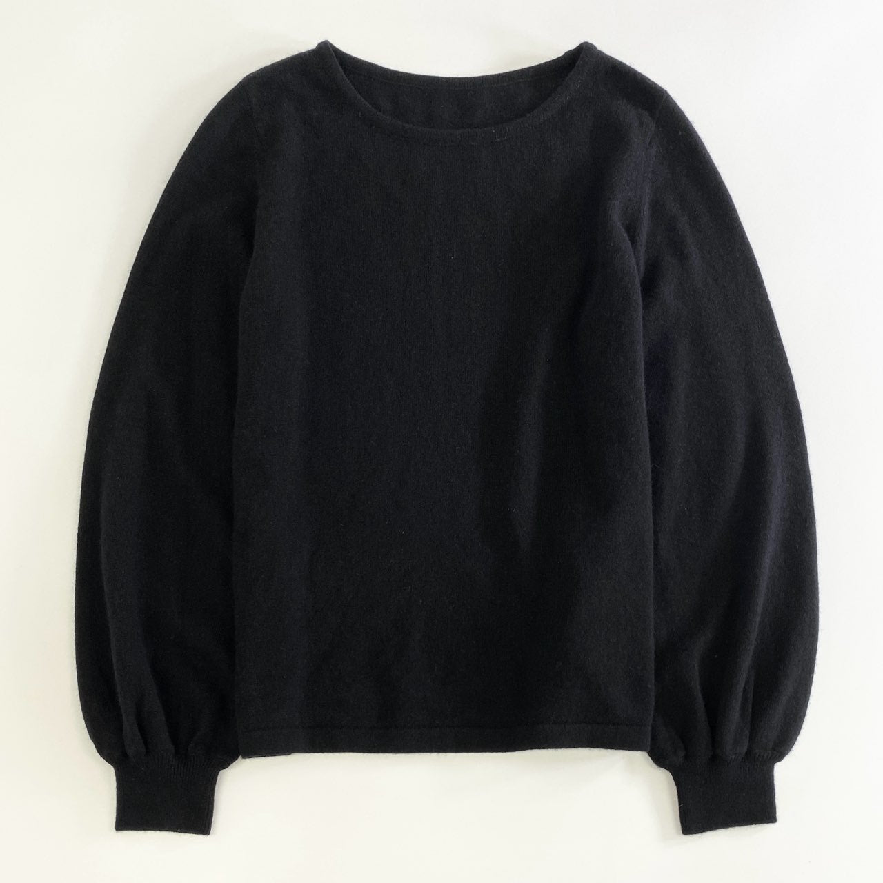 15j16 FOXEY フォクシーCloud Knit Top クラウドニット カシミアニット セーター 39903 サイズ42 ブラック カシミヤ100％ レディース 日本製