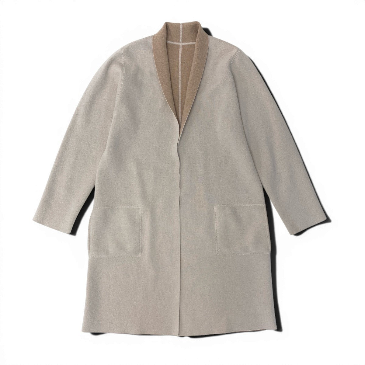 26f16 MaxMara マックスマーラ  ウールコート アウター Sサイズ ベージュ レディース 女性用u02t
