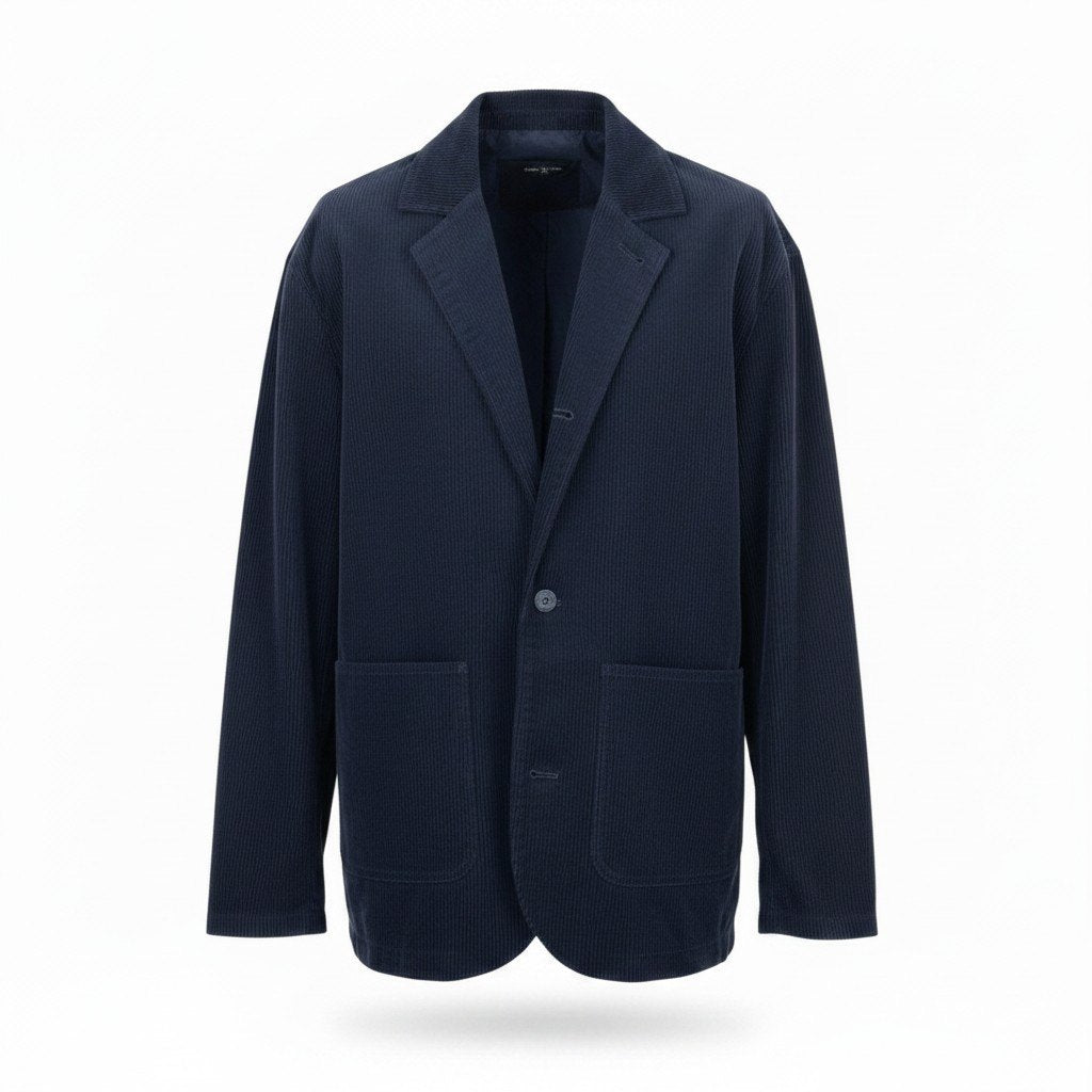 59d28 uniform experiment ユニフォームエクスペリメント CORDUROY WORK JACKET コーデュロイワークジャケット テーラードジャケット UE-232001 サイズ2 ネイビー コットン100％u02t