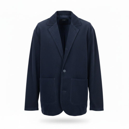 59d28 uniform experiment ユニフォームエクスペリメント CORDUROY WORK JACKET コーデュロイワークジャケット テーラードジャケット UE-232001 サイズ2 ネイビー コットン100％u02t