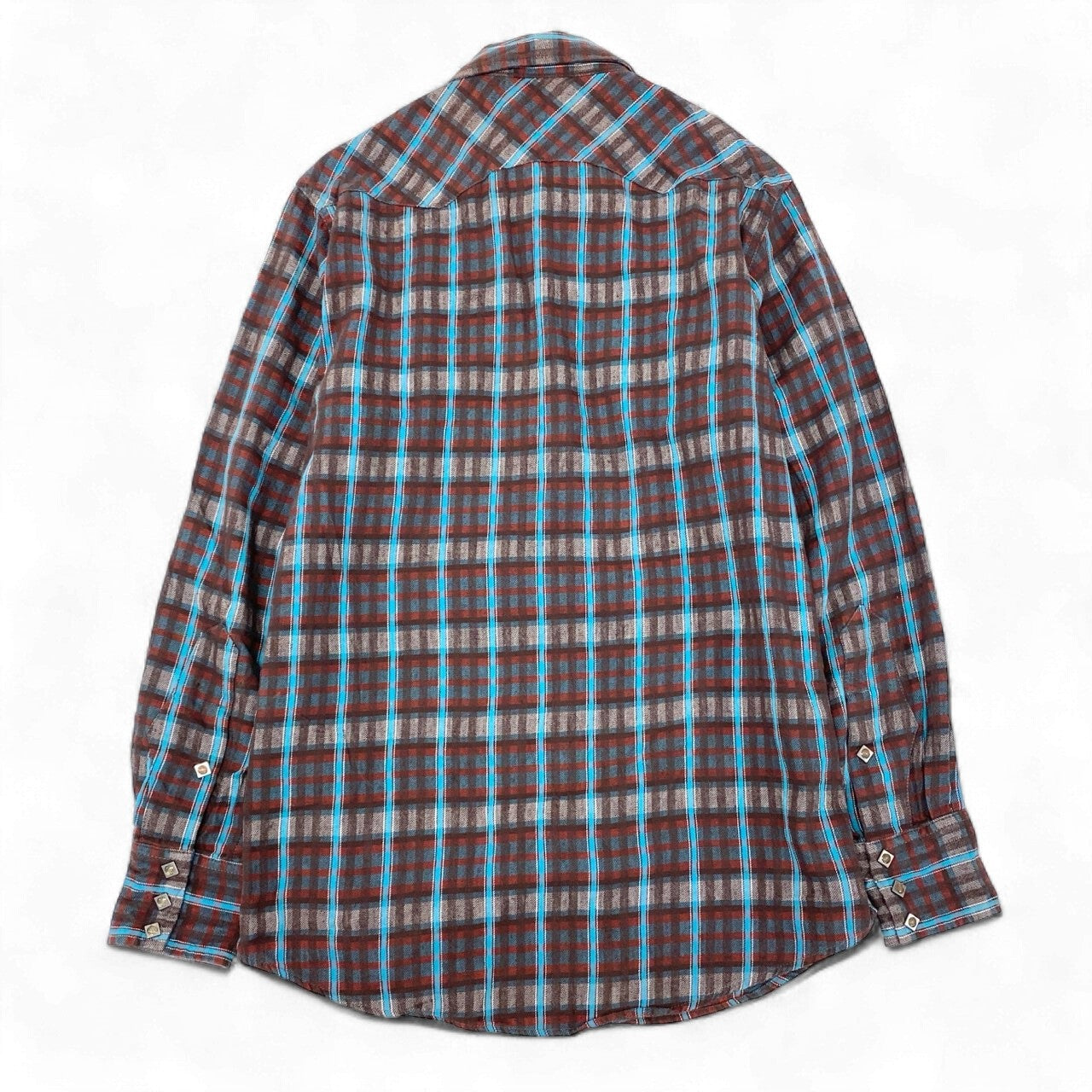 28k5 Lee リー WESTERNER チェックシャツ ウエスタンシャツ 長袖 メンズ 紳士服 M マルチカラー コットン100％o07t