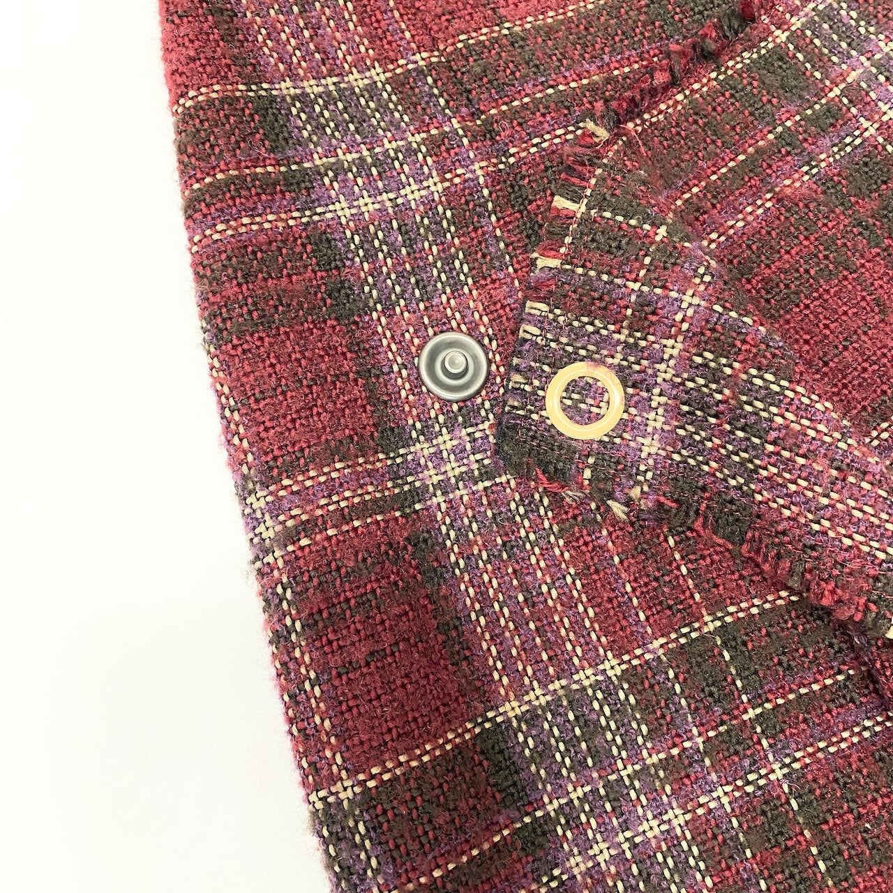 29e7 Acne Studios アクネステュディオズ ロングスカート 巻きスカート チェック柄 FN-WN-SKIR000002 32サイズ ボルドー レディース 女性用u02t