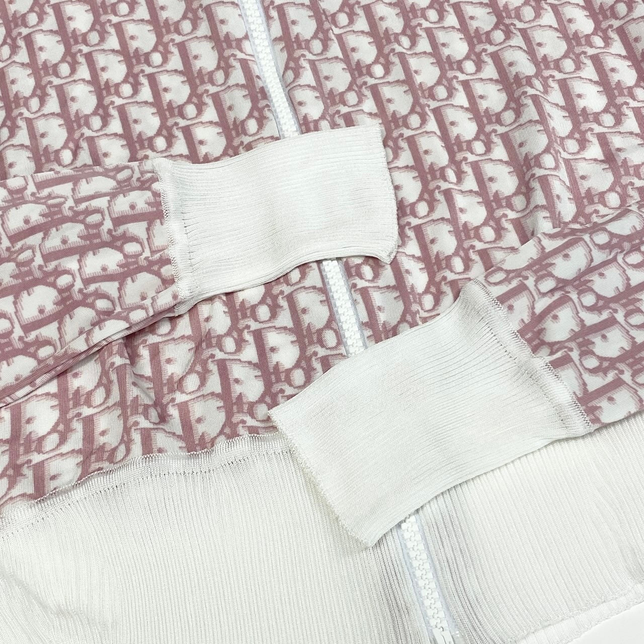e7 Christian Dior クリスチャンディオール トロッター ジップアップジャケット  4P13077000 42 ピンク レーヨンu02t