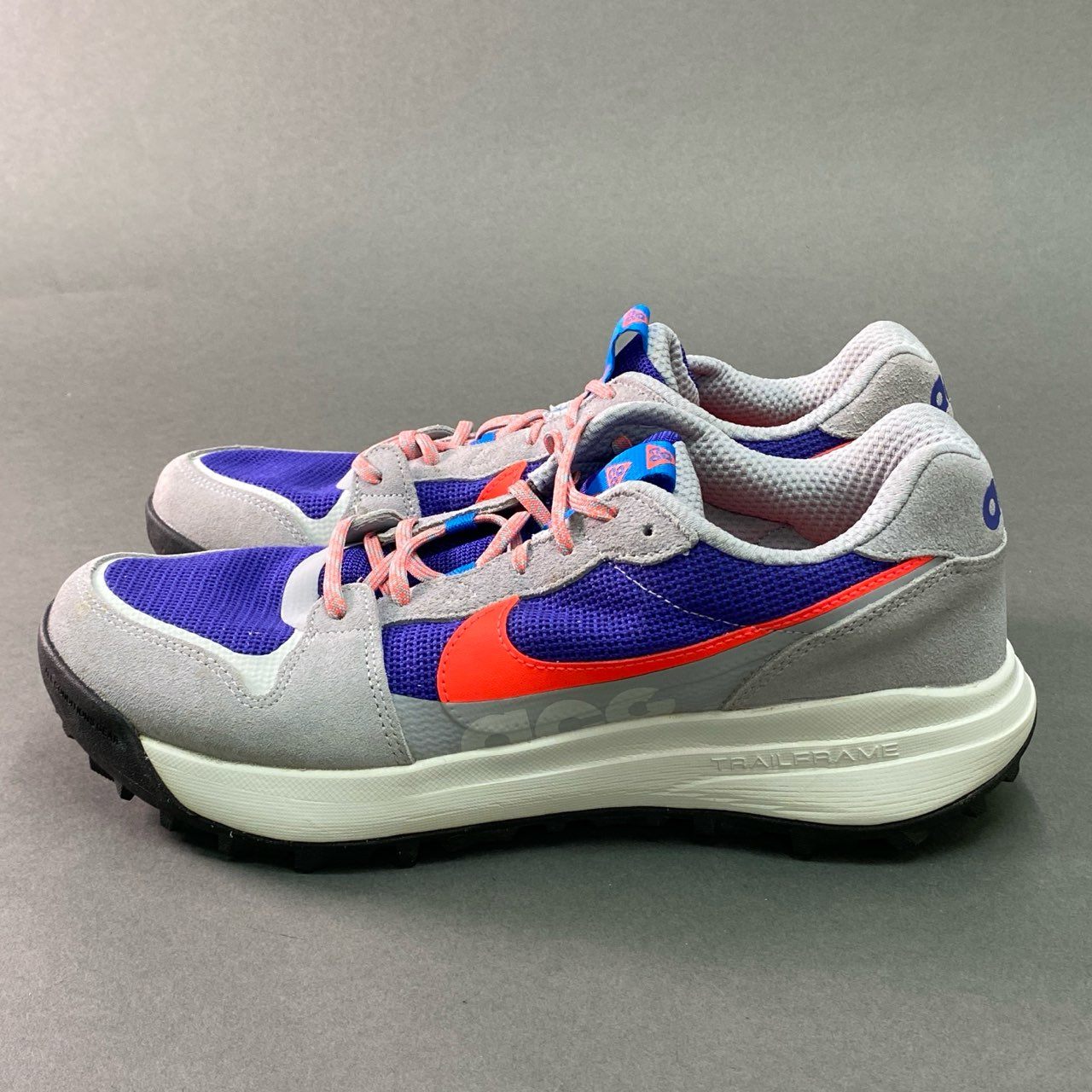 4f27 NIKE ナイキ ACG LOW CATE ローケイト  28.5cm グレー ブルー シューズ TRAIL FRAME