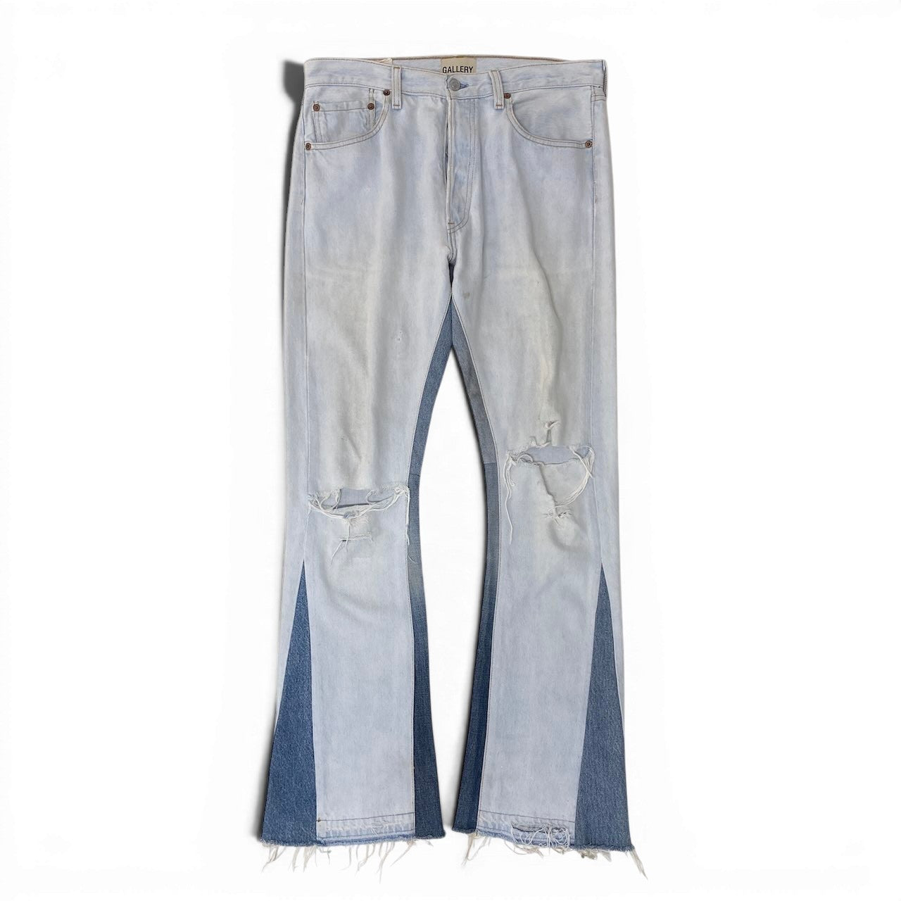 Mf26 Gallery Dept x Levi's ギャラリーデプト リーバイス フレアデニム ヴィンテージ加工 リメイクデニム ライトウォッシュデニム ボタンフライ メンズ 男性用 30 ライトブルー コットン100％u02t