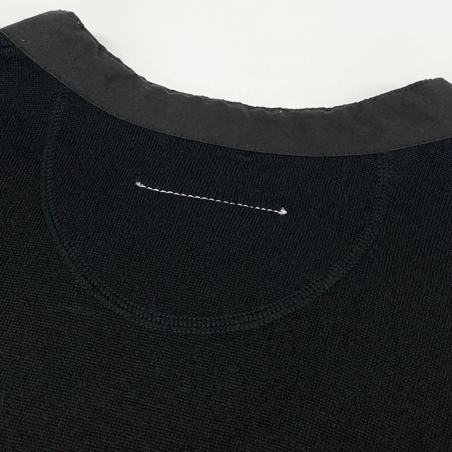 26a26 MM6 Maison Margiela エムエムシックス 長袖ニット ロングカーディガン 羽織  S32HA0245 XSサイズ ブラック ウール シルク カシミヤ レディースo07t