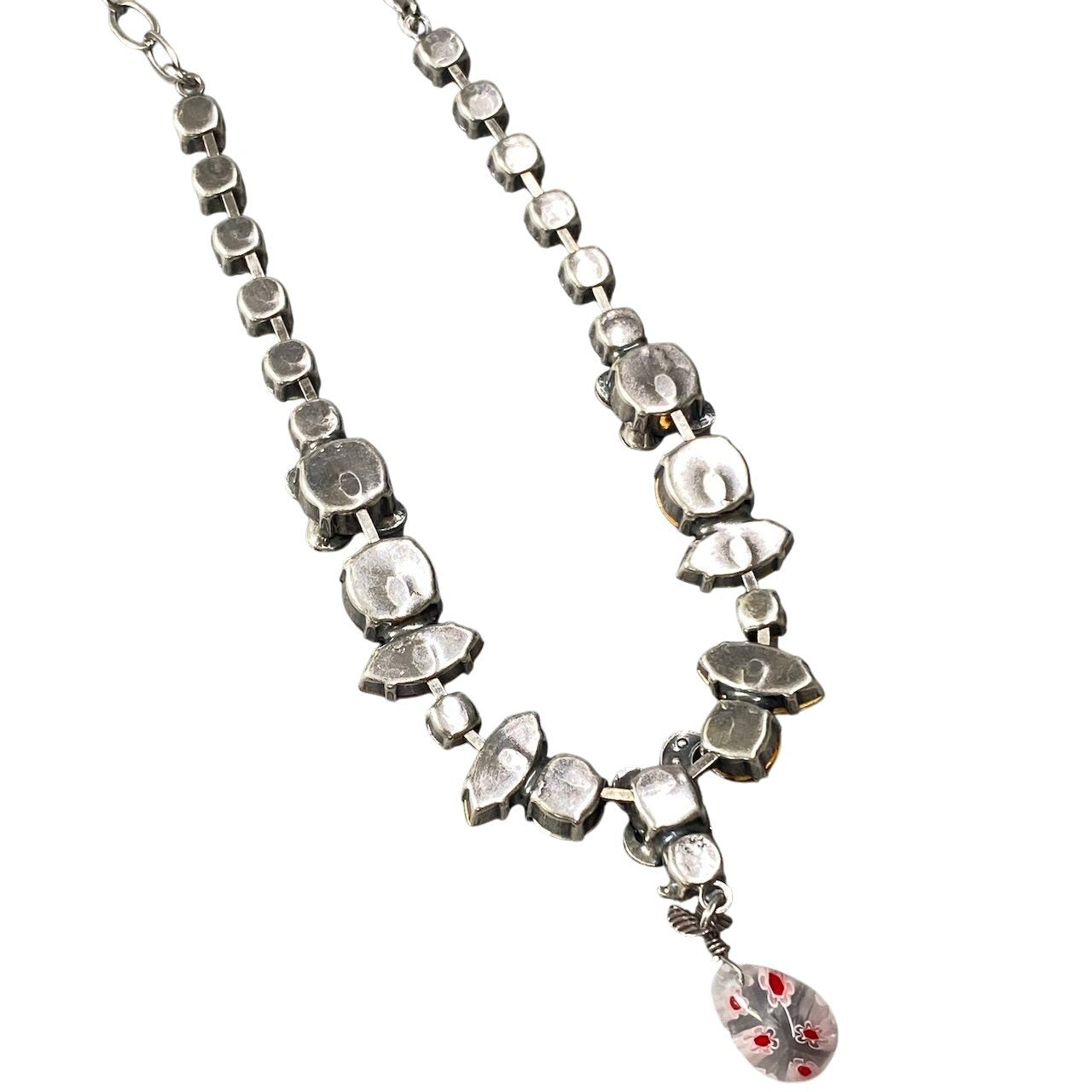h11 19 《美品》 Mariana マリアナ 天然石 × クリスタル ビジュー マルチカラー アクセサリー ジュエリー アンティークt18r