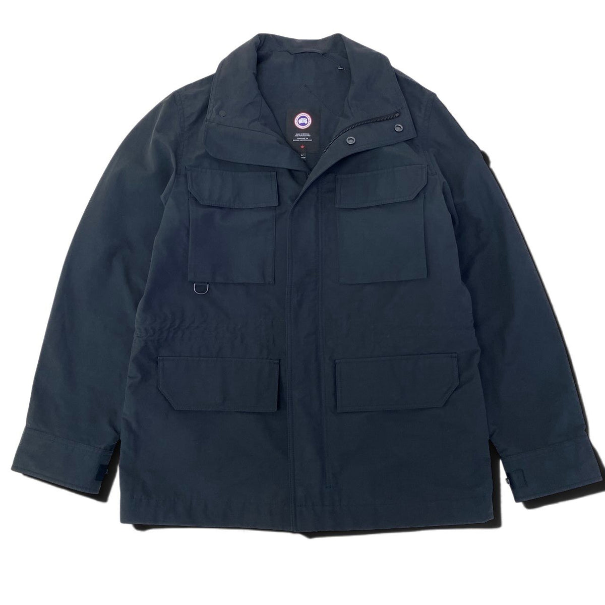 37i26 【未使用タグ付】 CANADA GOOSE カナダグース ハリソンジャケット ロゴパッチ 4814M サイズSP ネイビー コットン ナイロン メンズk02i