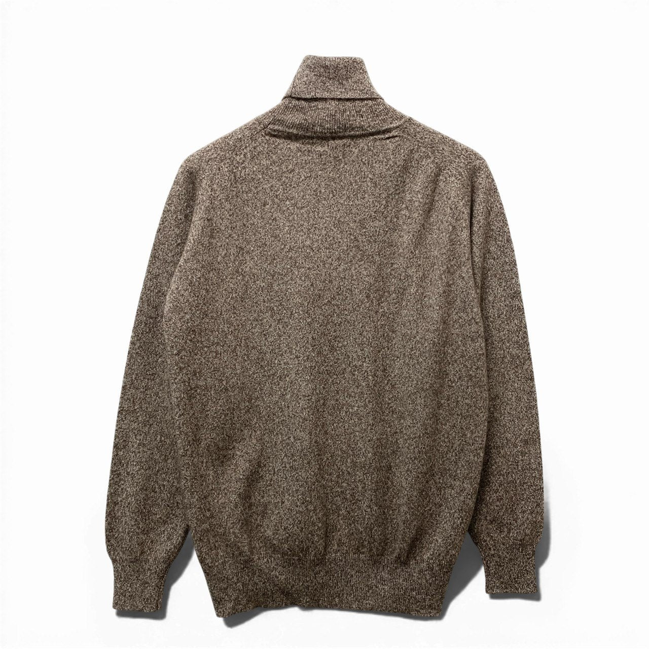 76a28 【新品保管品】GOBI ゴビ カシミヤハイネックニットセーター カシミア トップス モンゴル製 Lサイズ ブラウン カシミヤ100％ メンズ 男性用u02t