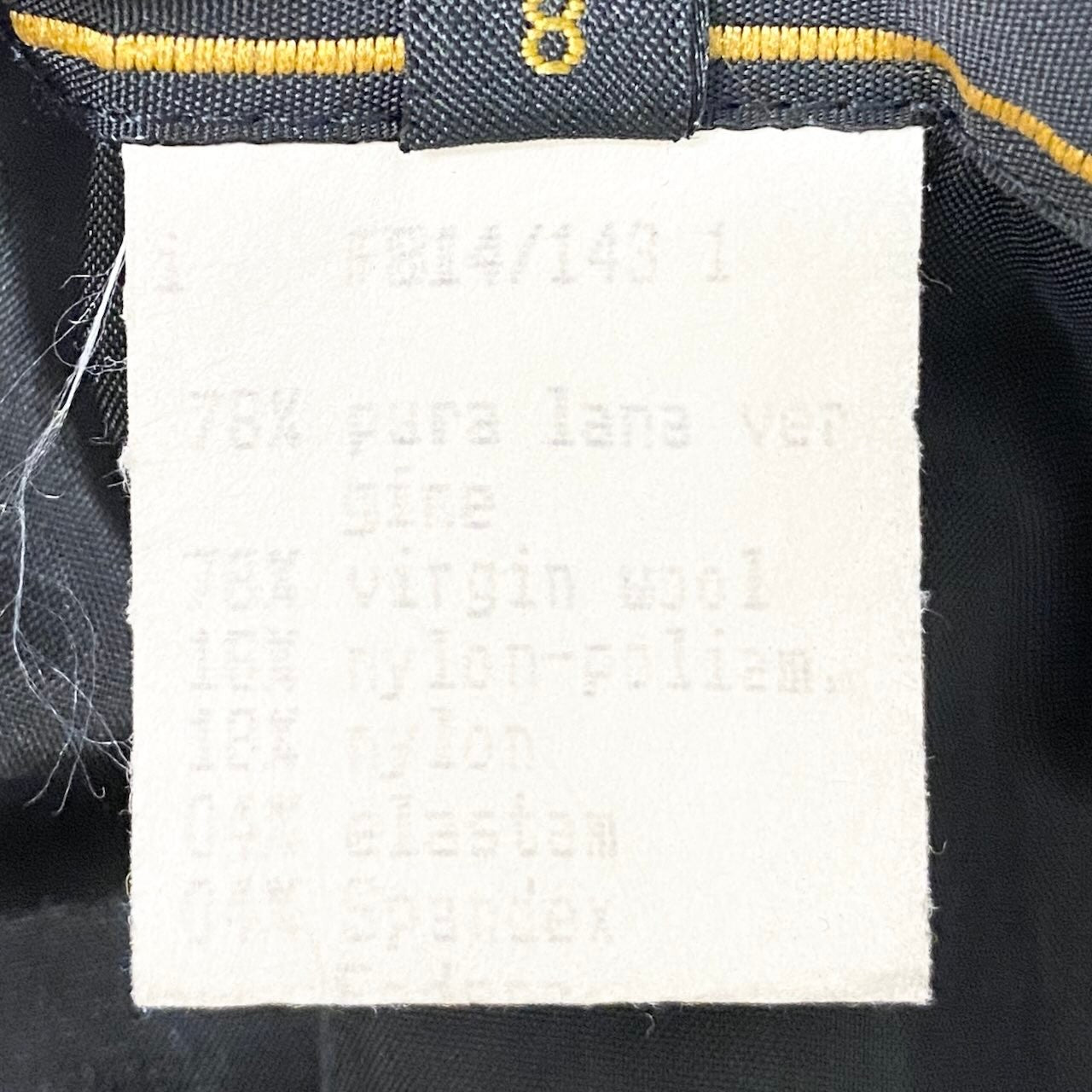 28c11 FENDI フェンディ テーラードジャケット ボタンデザイン イタリア製 42サイズ ブラック レディース 女性用o07t