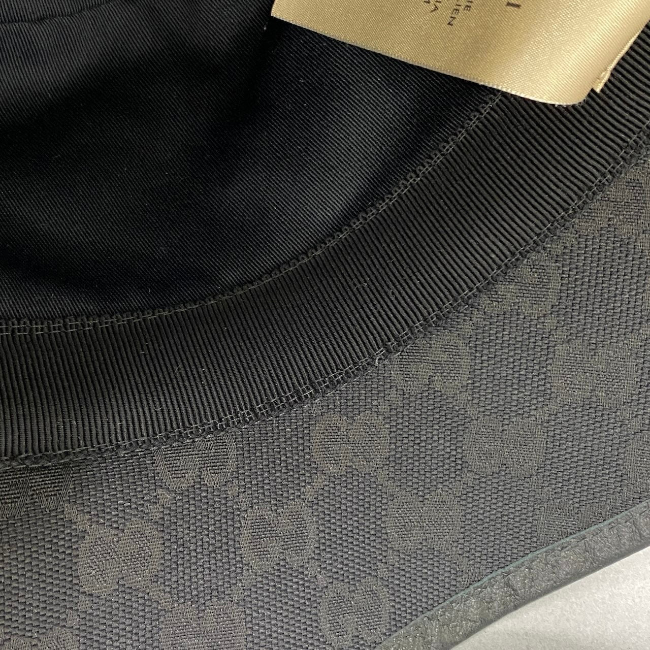 g11 GUCCI グッチ GGキャンバス フェドラ バケットハット GG Canvas Fedora Bucket Hat L 59cm ブラック 帽子