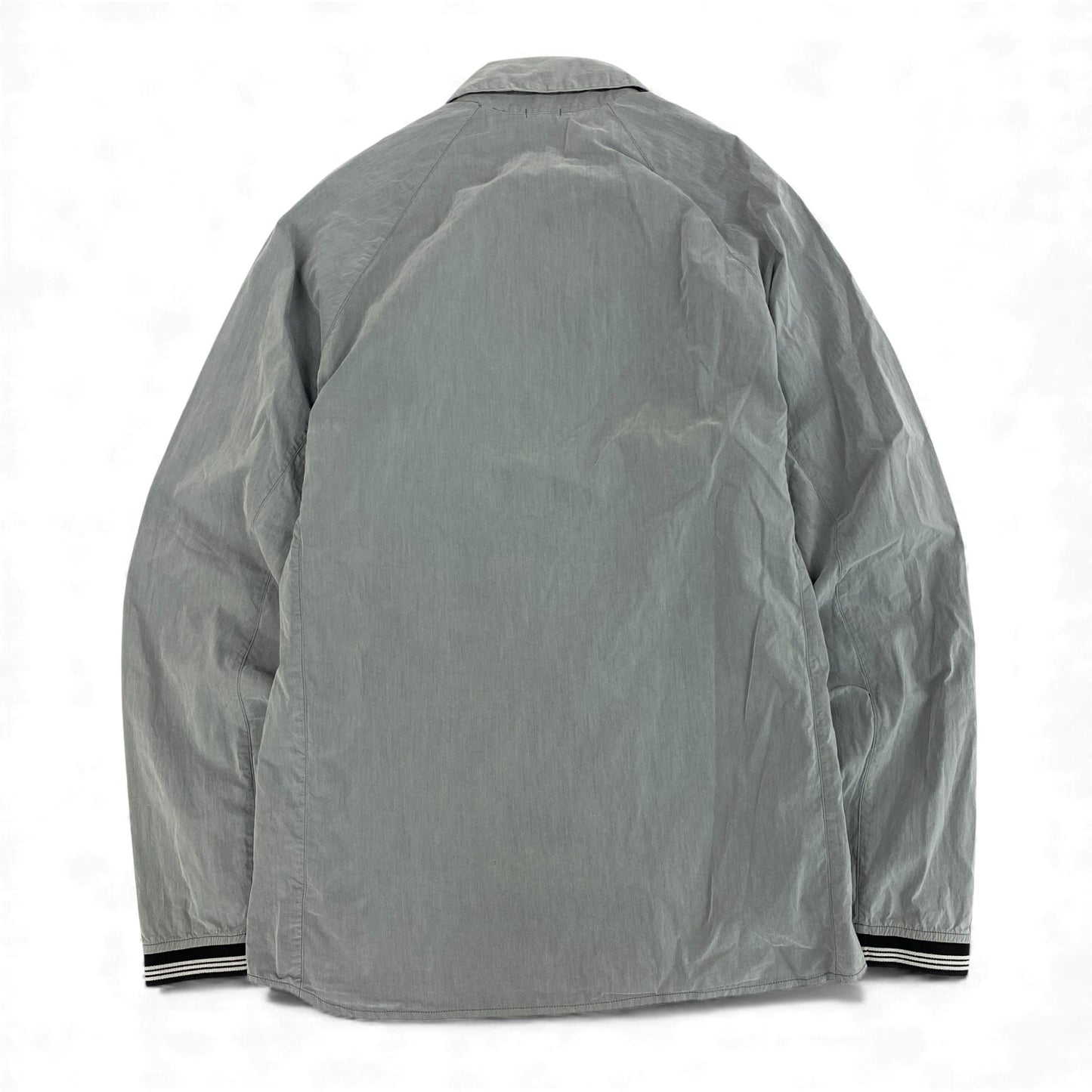 29k6 STONE ISLAND ストーンアイランド コットンナイロンジャケット ブルゾン 04年 00's ジップアップ アウター  4215A04/878 Sサイズ グレー メンズu02t