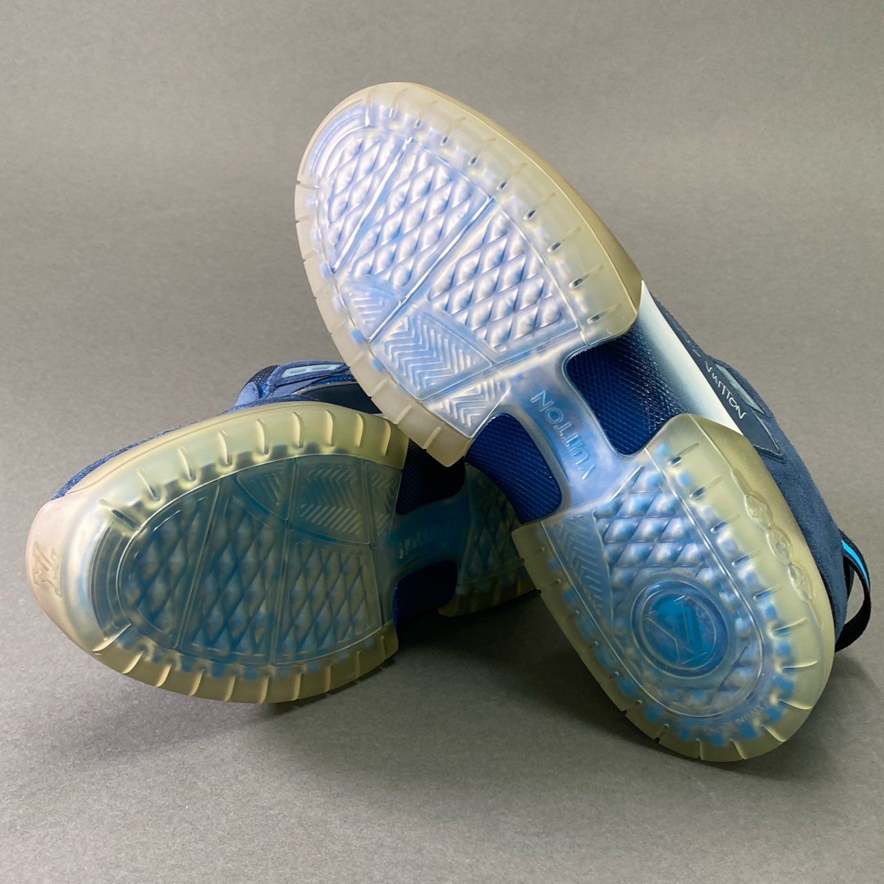 f11 《美品》 LOUIS VUITTON ルイヴィトン アビューライン ローカットスニーカー シューズ 宮下パーク限定カラー GO1220 7 ブルーk02i