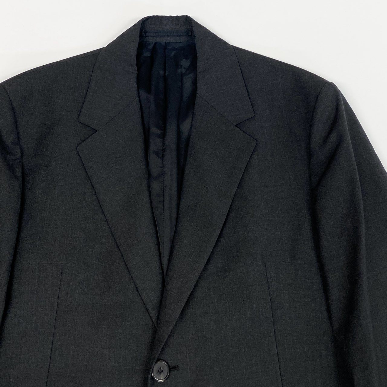 9j6 PRADA プラダ 2B Tailored Jacket 2Bテーラードジャケット トライアングルパッチ  DNA953 48 グレー ウール メンズo07t