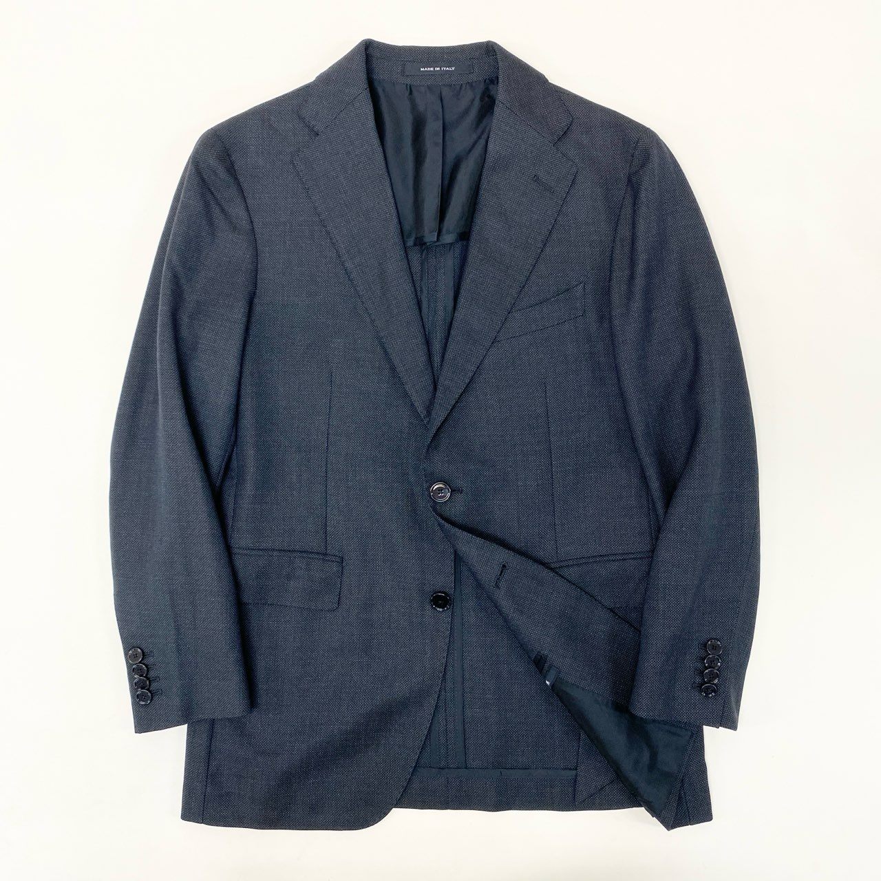 22i16 《美品》 TAGLIATORE タリアトーレ テーラードジャケット ブレザー 2SVJ22B01 サイズ46 ネイビー ウール メンズu02t