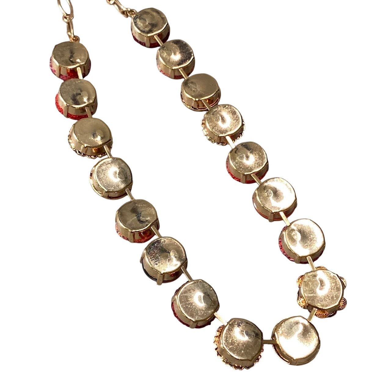 h11 16 《美品》 Mariana マリアナ 天然石 × クリスタル ビジュー レッド アクセサリー ジュエリー アンティークt18r