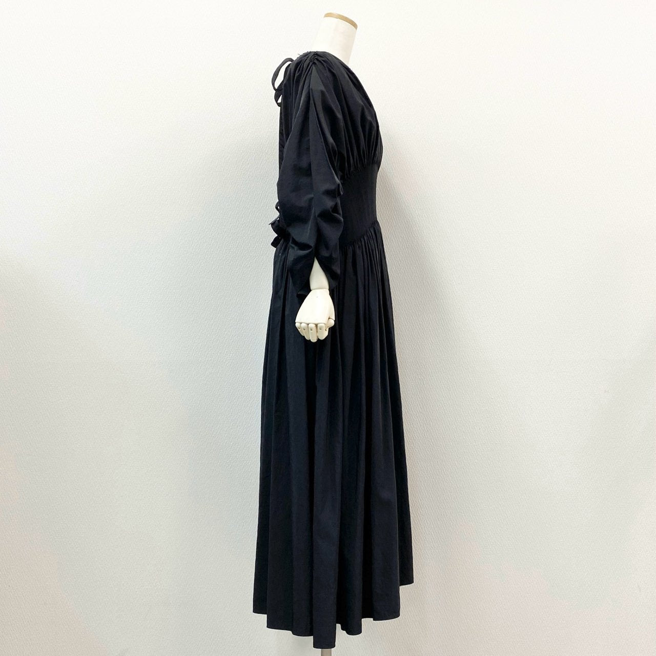 72a14 《未使用》定価￥170,000 RENATA BRENHA レナータブレタ VISITFOR取扱 BANDONENON DRESS バックオープンドレス S ブラック ワンピース 英国製 タグ付き