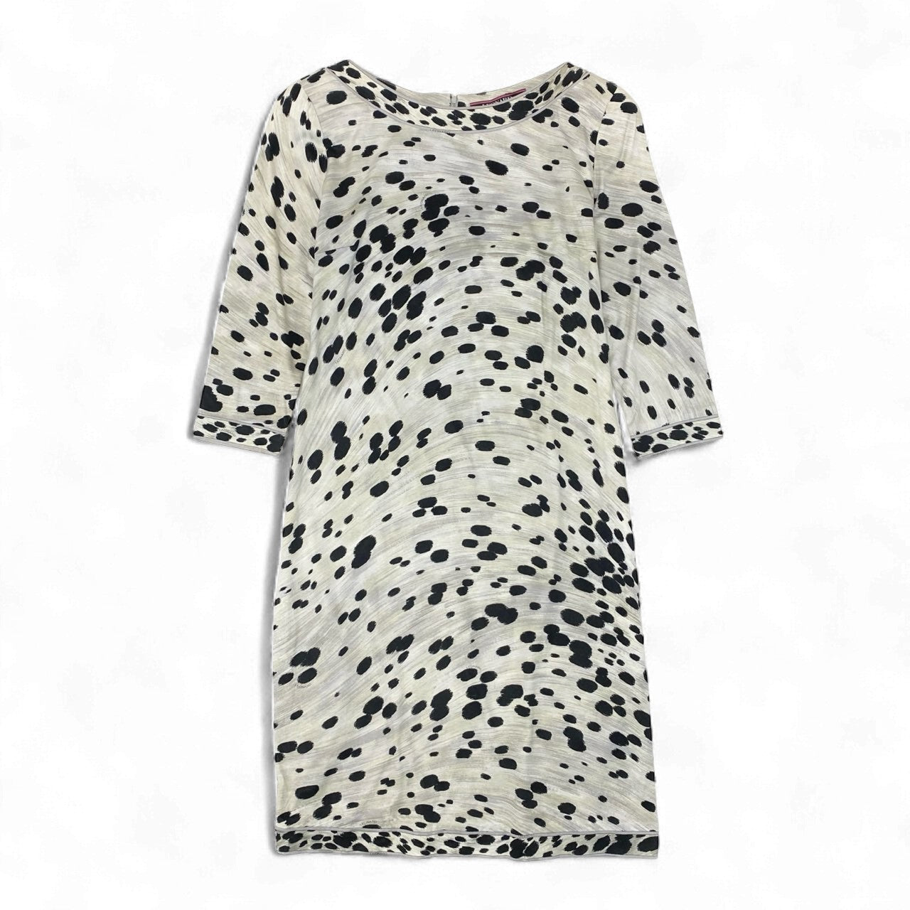 79k21 LEONARD FASHION レオナール ロングシャツワンピース 7分袖 総柄プリント レディース 女性用 L マルチカラー コットン100％u02t