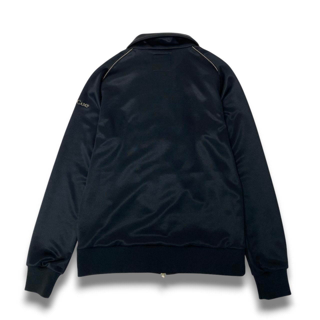 57c10 Champion チャンピオン × DRESS CAMP ドレスキャンプ フロントフリル トラックジャケット サイズ50 L ブラック ジャージ ブルゾンt18r