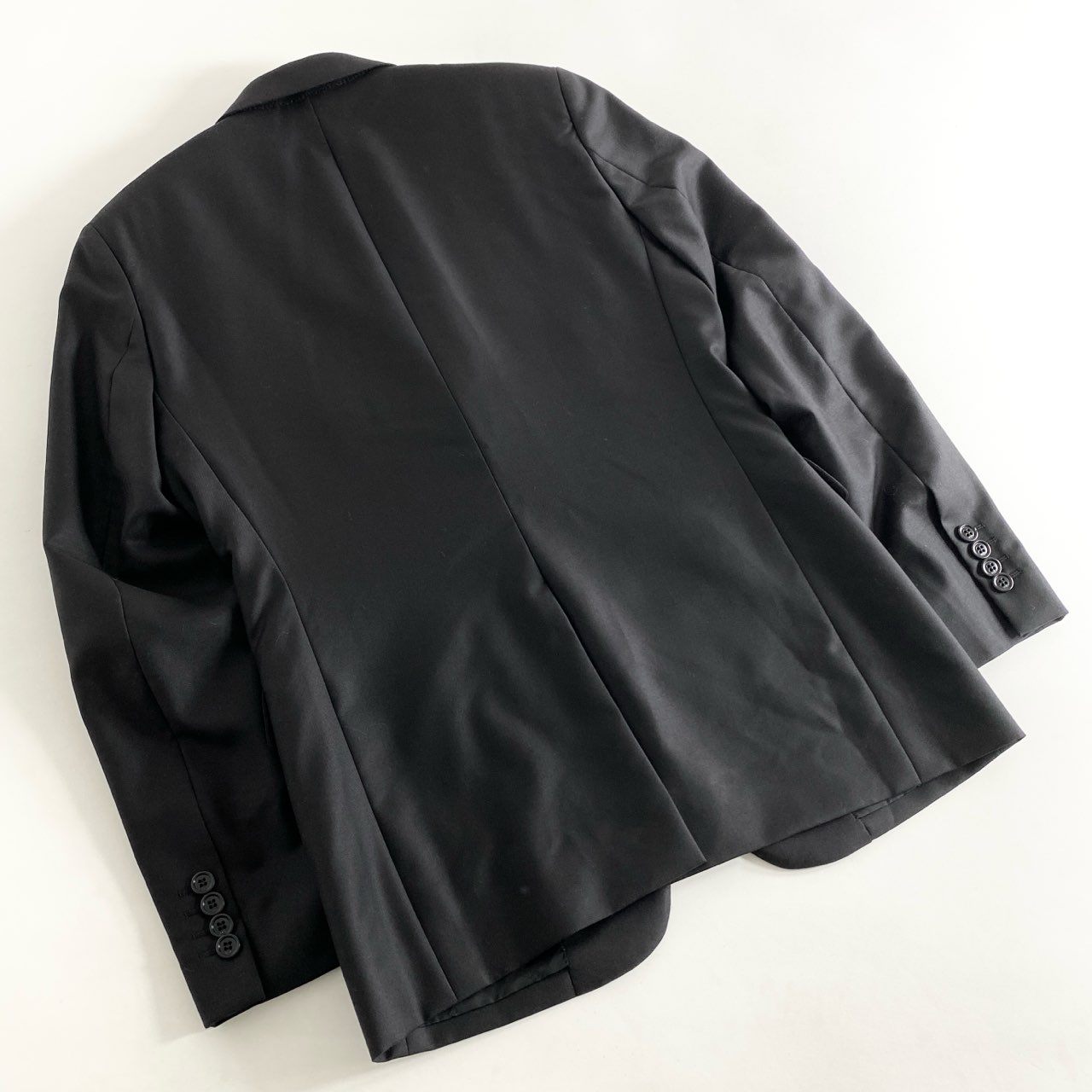 83h13 DIOR HOMME ディオールオム 20AW ストラップロゴ テーラードジャケット ドレスジャケット 013C216A3226 サイズ44 ブラック メンズ 国内正規