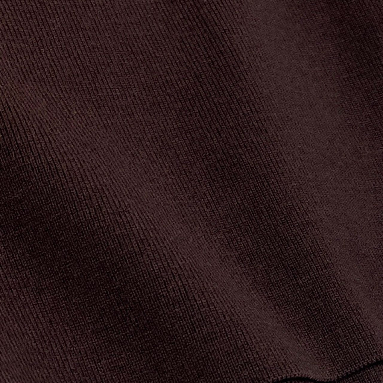 Eb26 Yves Saint Laurent rive gauche イヴサンローラン リブゴーシュ スクエアネック ボウタイ ニット トップス M ブラウン レディースu02t