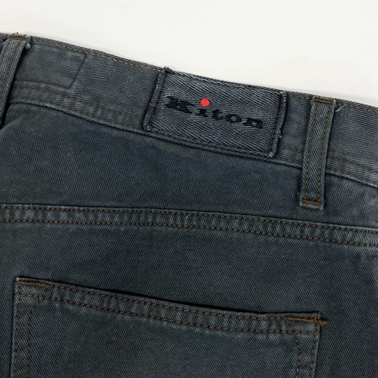70i2 Kiton キトン キートン イタリア製 ブラックデニムパンツ ボトムス 5ポケット 33 M-Lサイズ ブラック コットン メンズo07t