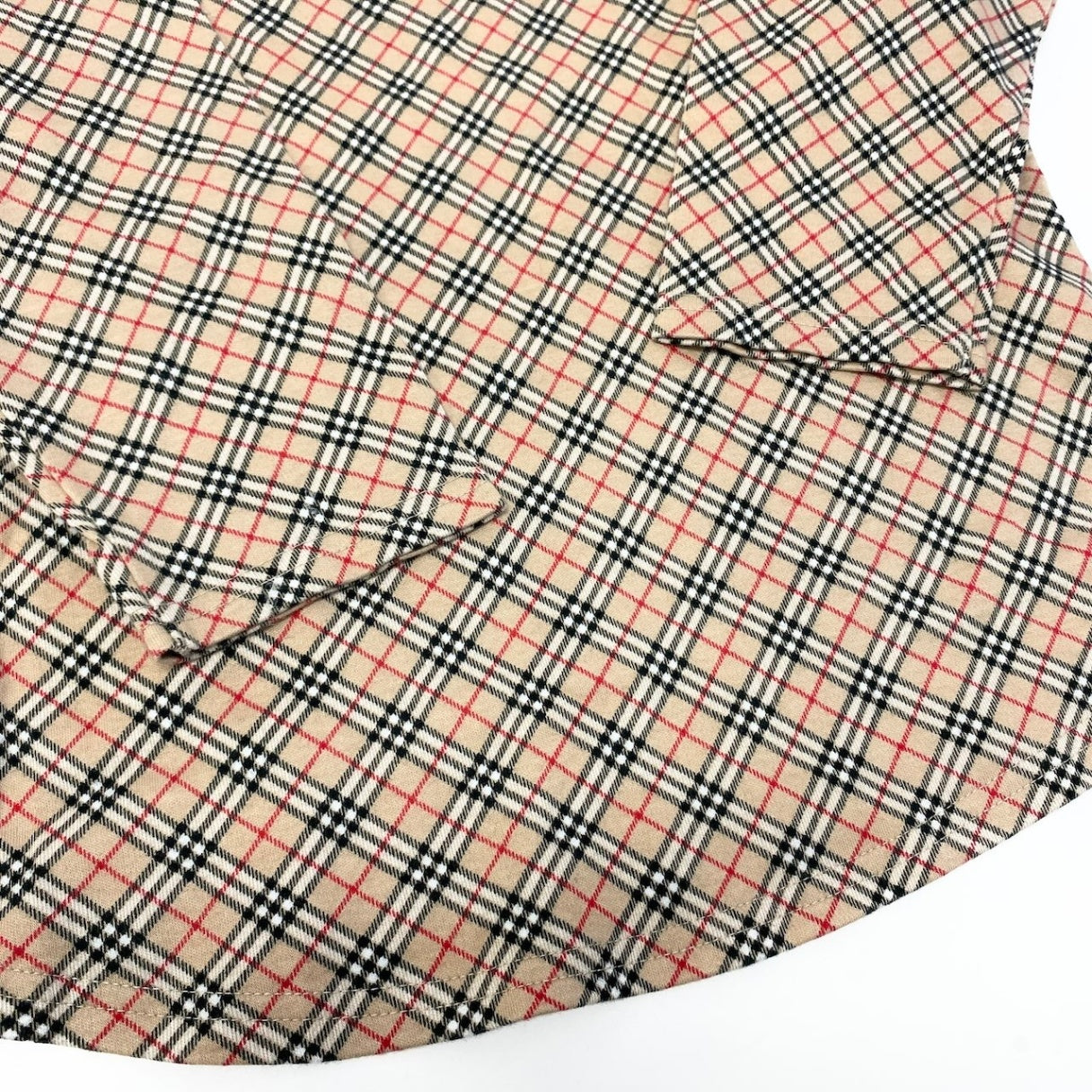 Sd22 BURBERRY バーバリー ロンドン 7分袖Tシャツ カットソー ノバチェック トップス Mサイズ ベージュ系 コットン100％ レディース 女性用u02t