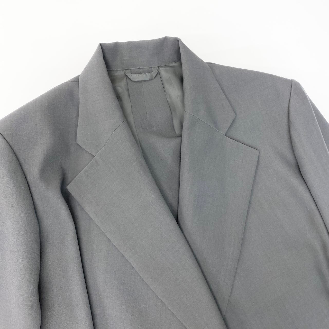 83c27 UJOH ウジョー ラップショートジャケット ウールジャケット ベルト クロップド丈 レディース 女性用 U751-J04-100 2 グレーu02t