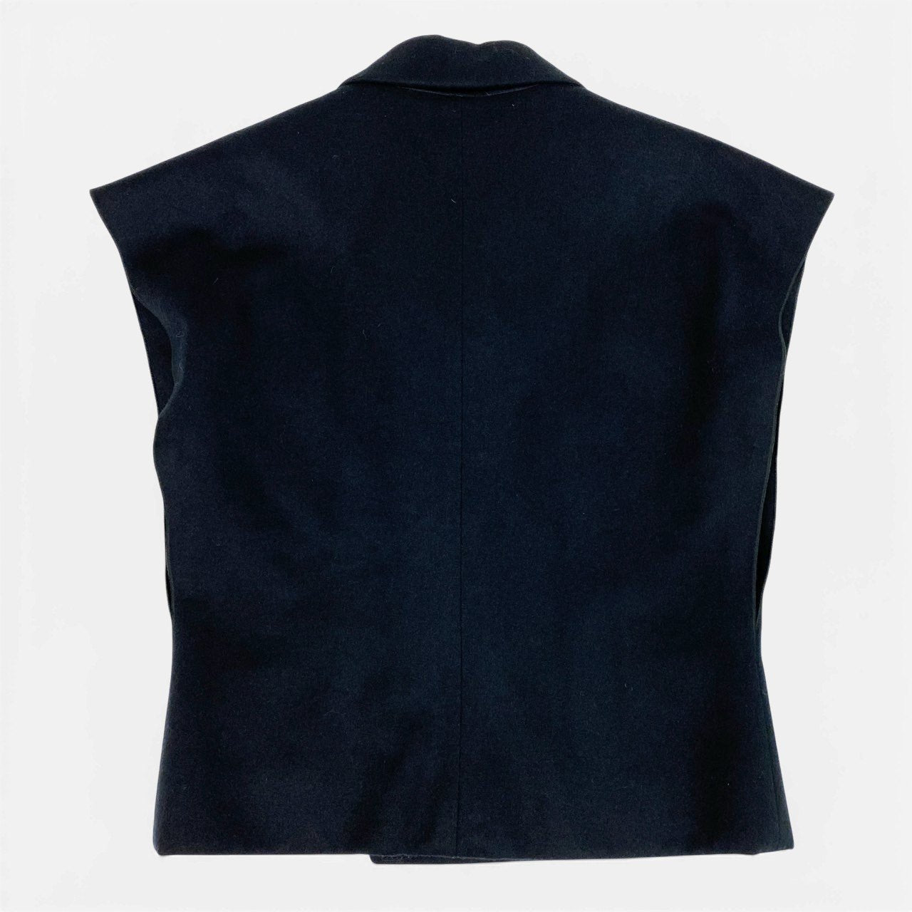 58a21 BALENCIAGA Le Dix バレンシアガ ウールジャケット フレンチスリーブ フランス製 レディース 女性用 サイズ36 ブラック ウール コットンu02t