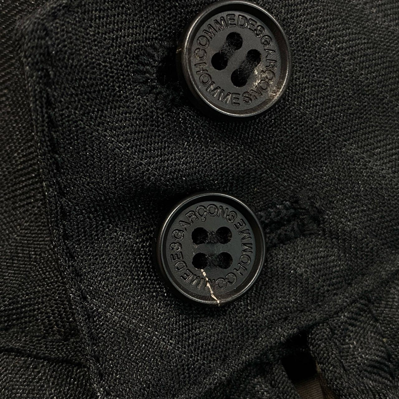 38b9 《極美品》 COMME des GARCONS HOMME コムデギャルソンオム 2022年 ヘリンボーン ストライプ スイングトップ ブルゾン HK-J006 S ブラック系 メンズk02i