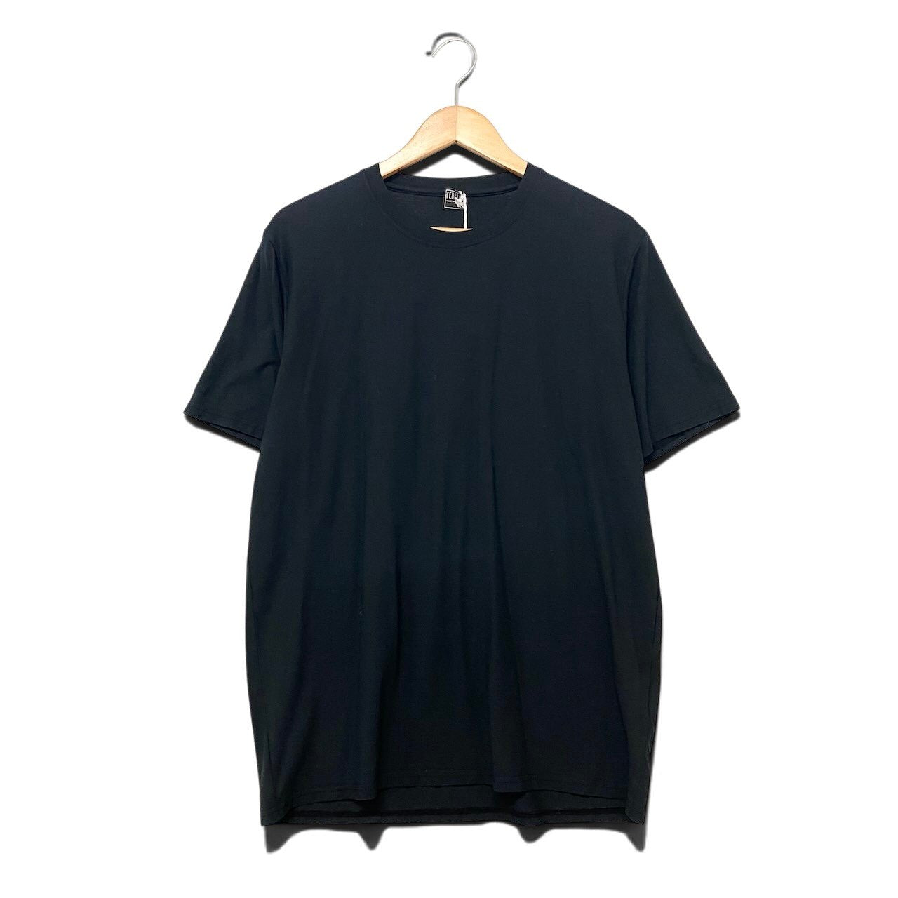 10h31 【未使用タグ付】 FEDELI フェデリ クルーネック カットソー 半袖Tシャツ 50 ブラック メンズ 紳士服u02t