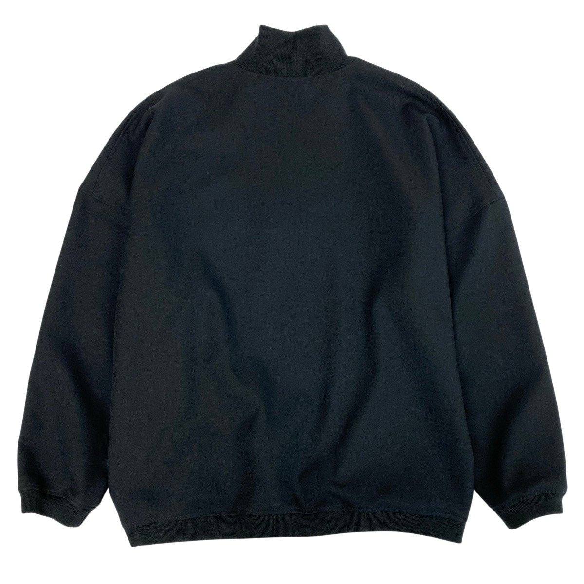 52f29 COOTIE PRODUCTIONS クーティー 21aw Poyester Twill Half Zip L/S Tee ツイルハーフジップ プルオーバー サイズL ブラック ポリエステル100％ メンズ 紳士服o07t