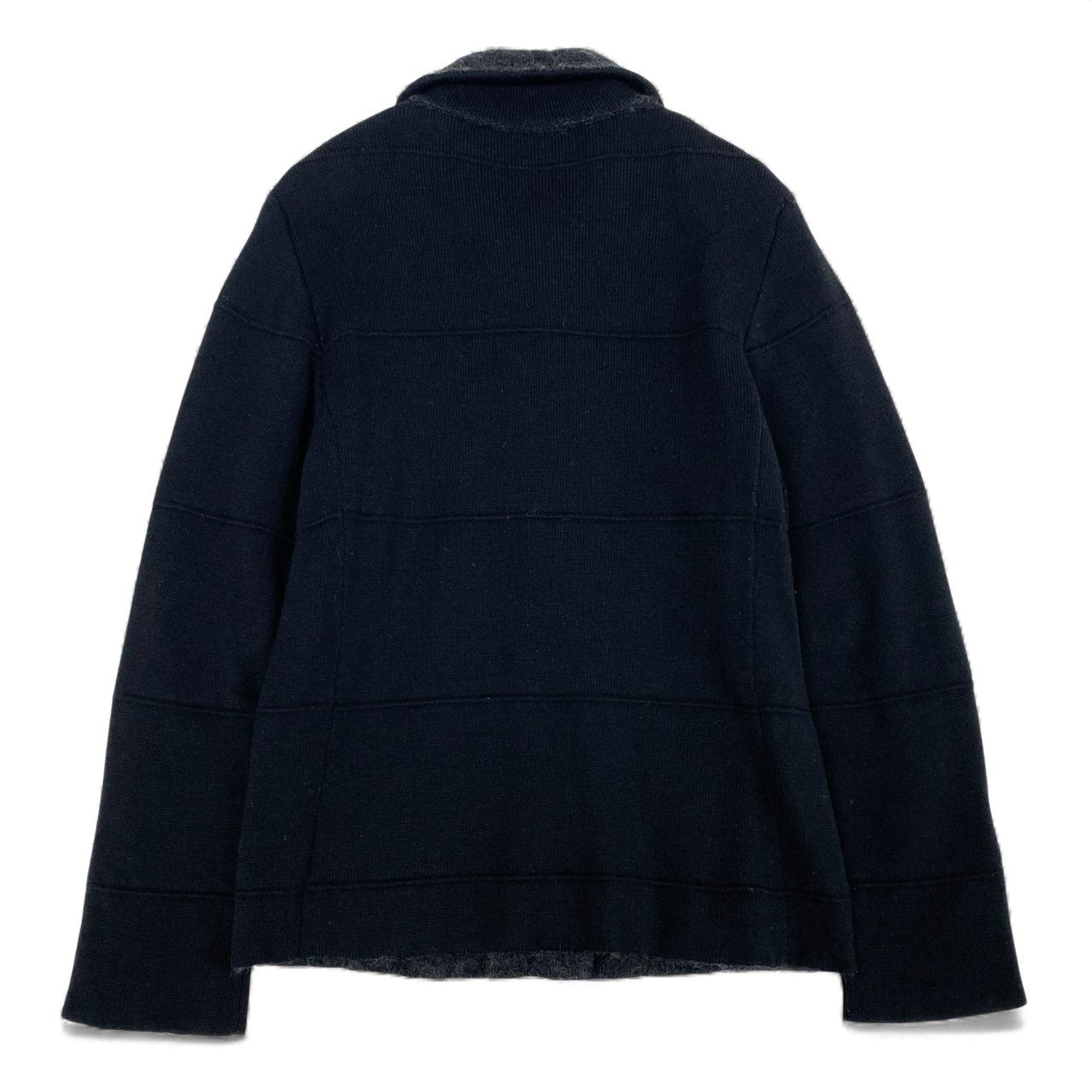 5L17 CIVIDINI チヴィディーニ イタリア製 モヘア ニットジャケット 44 Sサイズ相当 ブラック ウール モヘア レディースo07t