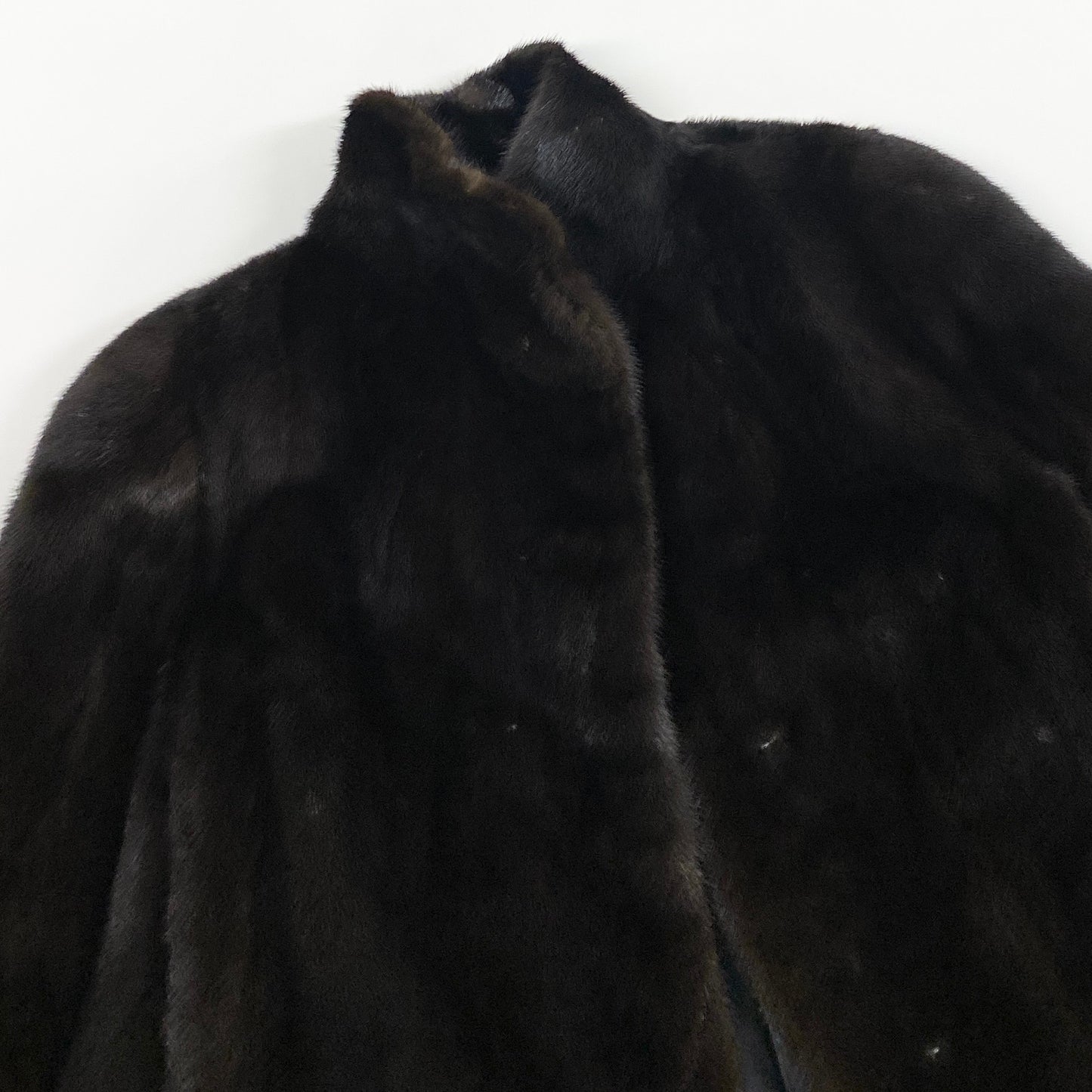 9L19 BLACKGLAMMA ブラックグラマ 最高級 ダークミンク セミロングコート サイズF ダークブラウン 本毛皮 MINK FURt18r